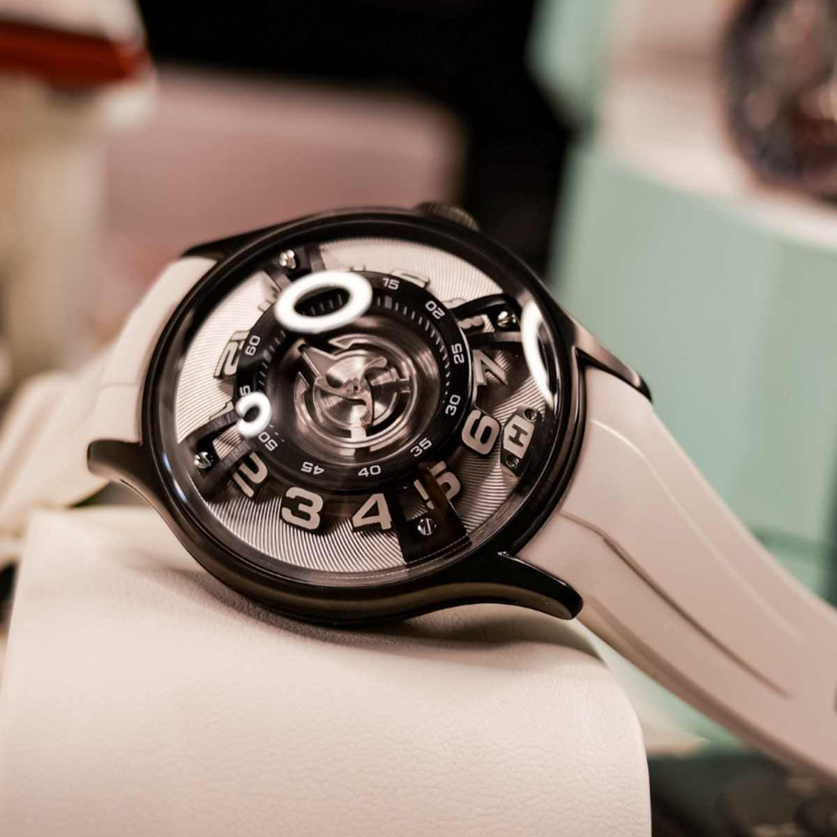 OBLVLO | Curvature Engine Starcraft Rotor Mechanical Watch for Men