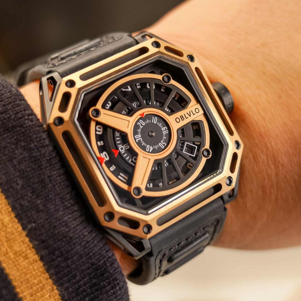 OBLVLO | Racing Mechanical Watch Men's Mechanic Watch