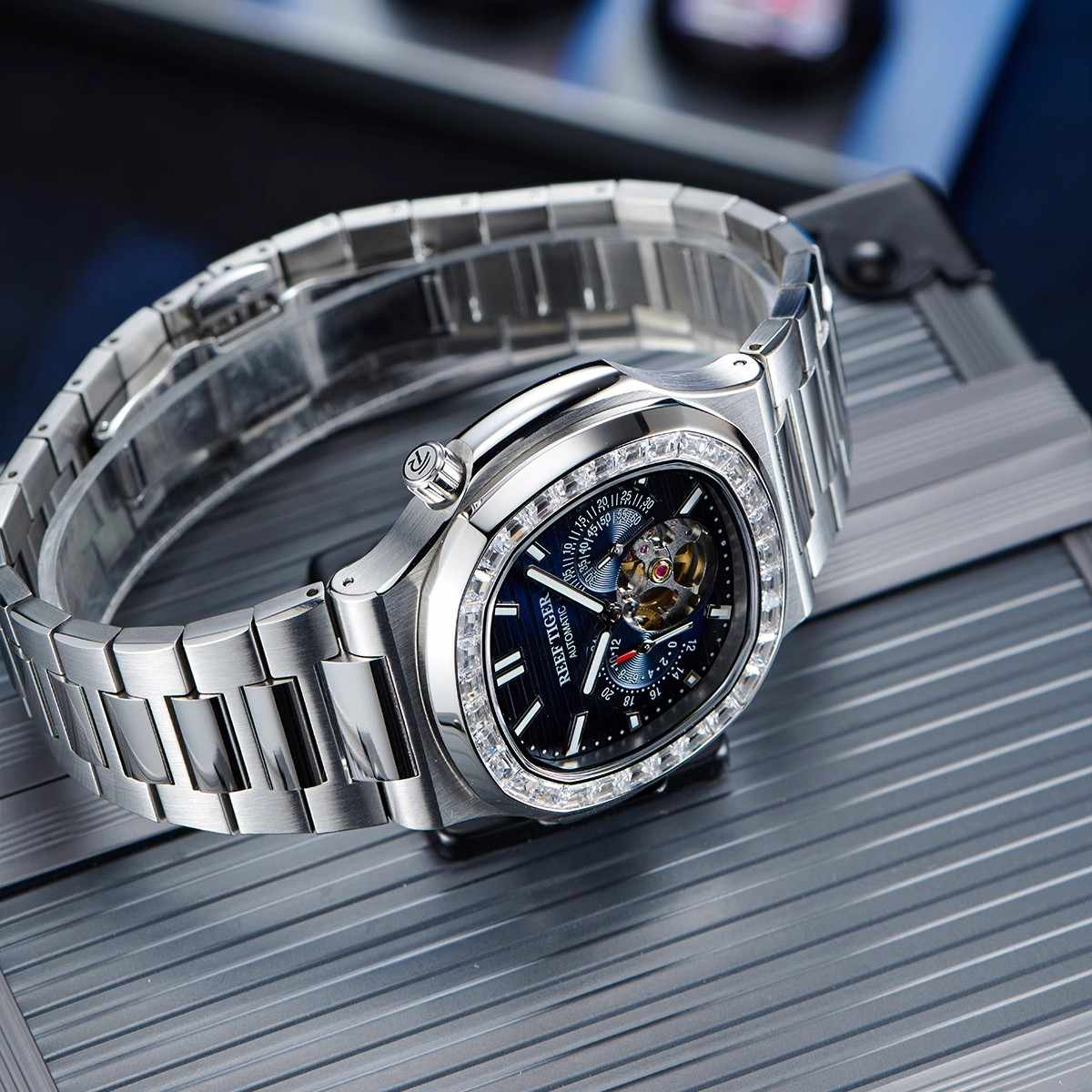 REEF TIGER | Men's Fashion Tourbillon Waterproof Automatic Watch
