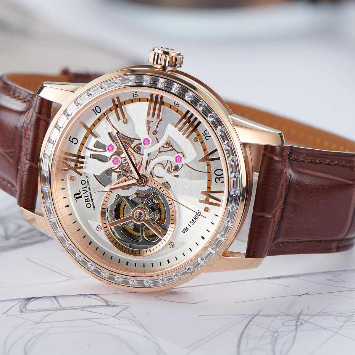 OBLVLO  | French Fashion Classic Automatic Mechanical Watch