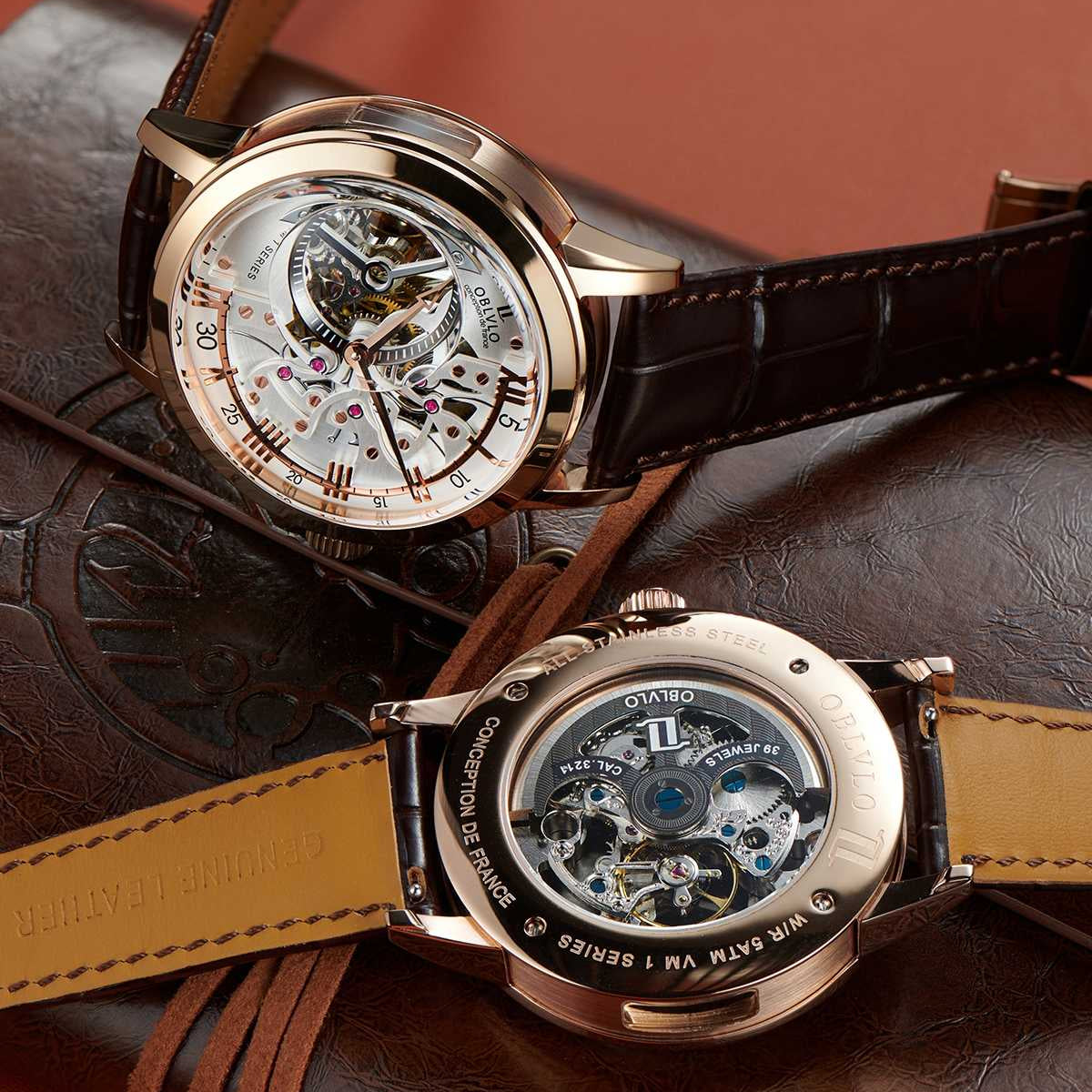 OBLVLO  | Fully Automatic Skeleton Mechanical Watch