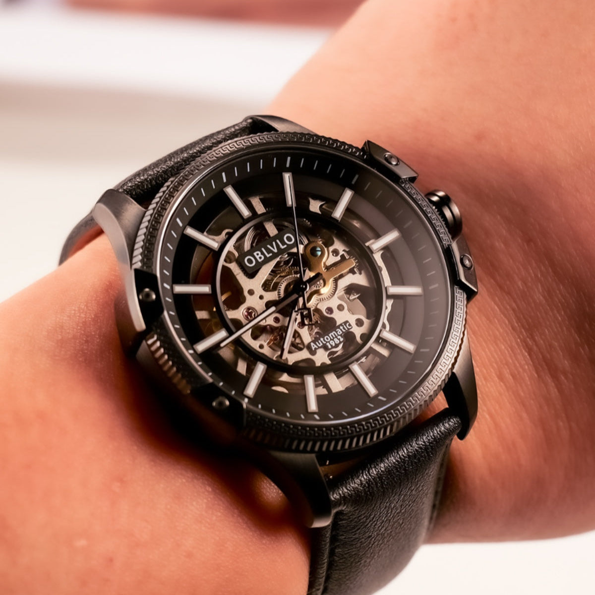 OBLVLO | Business skeleton mechanical watch