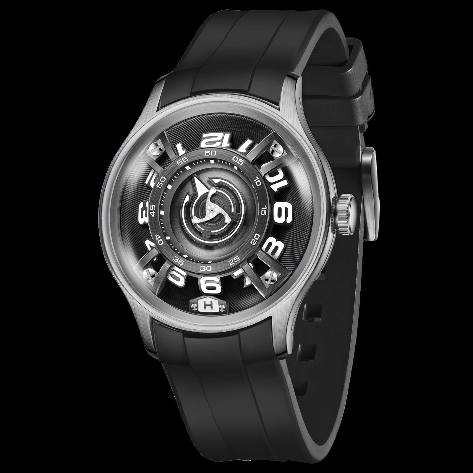 OBLVLO | Curvature Engine Starcraft Rotor Mechanical Watch for Men
