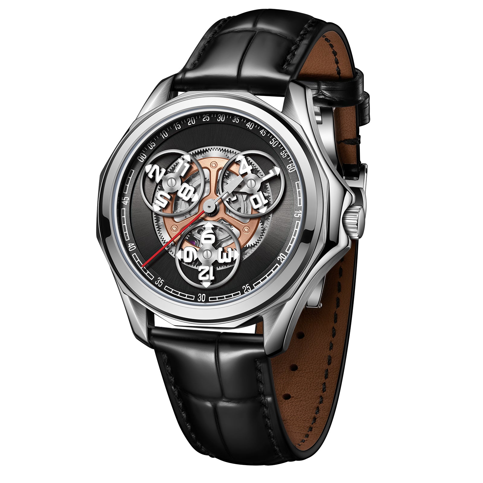 OBLVLO  | Rotary Star Wheel Fully Automatic Mechanical Watch